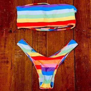 Rainbow bikini - women’s - like new